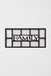 "Arpan Photo Frame for Family Pictures Multi Aperture - Holds 10 X 6"" X4"" Photos in Black" - thumbnail 4