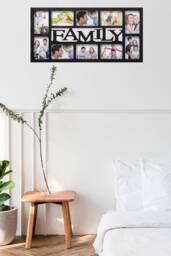 "Arpan Photo Frame for Family Pictures Multi Aperture - Holds 10 X 6"" X4"" Photos in Black" - thumbnail 5