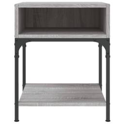 Berkfield Home Bedside Tables 2 pcs Grey Sonoma 40x41x50 cm Engineered Wood - Size: 40 x 41 x 50 cm - thumbnail 5