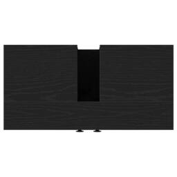 Berkfield Home Bathroom Sink Cabinet Black Oak 60x30x60 cm Engineered Wood - Size: 60 x 30 x 60 cm - thumbnail 9