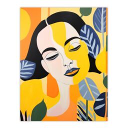 "Wee Blue Coo Wall Art Print I Dream In Yellow Bright Women Fun Bold Living Room - Size: W24"" x H32""" - thumbnail 1