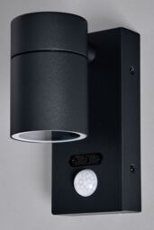 BHS Lighting Jared Anthracite Outdoor Up or Down Wall Light with Sensor in Dark Grey - thumbnail 2
