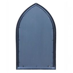 Agenzia 14 Antique Black Arched Metal Frame Window Garden Wall Mirror 112 x 61cm - Size: 112 x 61 cm - thumbnail 4