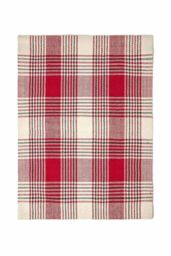 Homescapes Walker Red Tartan Check Non-Slip 100% Wool Rug - Size: 70 cm x 120 cm - thumbnail 2