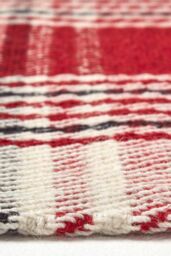 Homescapes Walker Red Tartan Check Non-Slip 100% Wool Rug - Size: 70 cm x 120 cm - thumbnail 4