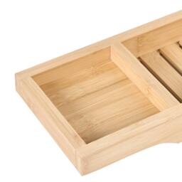 Wyld and Coco Bamboo Bathtub Tray - Light Brown - thumbnail 5
