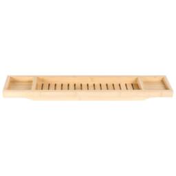 Wyld and Coco Bamboo Bathtub Tray - Light Brown - thumbnail 3