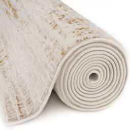 THE RUGS Carmel Abstract Area Rug Runner Soft Pile Living Room Bedroom in Gold - Size: 80 cm x 300 cm - thumbnail 5