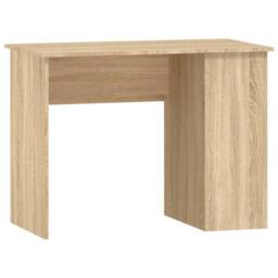 Berkfield Home Desk Sonoma Oak 100x55x75 cm Engineered Wood in Light Oak - Size: 100 x 55 x 75 cm