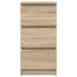 Berkfield Home Sideboard Sonoma Oak 37.5x35x76 cm Engineered Wood in Light Oak - thumbnail 6