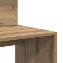 Berkfield Home Desk with Storage Artisan Oak 90x48x101.5 cm Engineered wood - thumbnail 7
