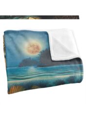JQ Licensing Harvest Moon Walleye Fishing Silky Touch Super Soft Throw Blanket 152 X 127 cm in White - thumbnail 3