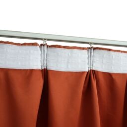 Berkfield Home Blackout Curtains with Hooks 2 pcs Rust 140x175 cm in Taupe - thumbnail 4
