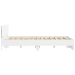 Berkfield Home Durable Bed Frame with LED without Mattress White 150x200 cm King Size - thumbnail 8