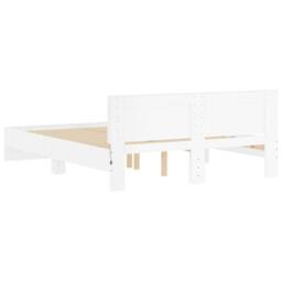 Berkfield Home Durable Bed Frame with LED without Mattress White 150x200 cm King Size - thumbnail 9