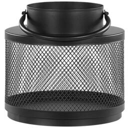 Wyld and Coco Lantern Black Iron 24 cm Pillar Candle Holder - thumbnail 4