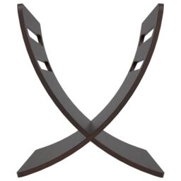 Berkfield Home Wooden Magazine Rack Floor Standing Brown - thumbnail 6