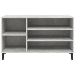 Berkfield Home Shoe Cabinet Concrete Grey 102x36x60 cm Engineered Wood - Size: 102 x 36 x 60 cm - thumbnail 5