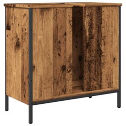 Berkfield Home Sink Cabinet Old Wood 60x30x60 cm Engineered Wood in Brown - Size: 60 x 30 x 60 cm - thumbnail 6