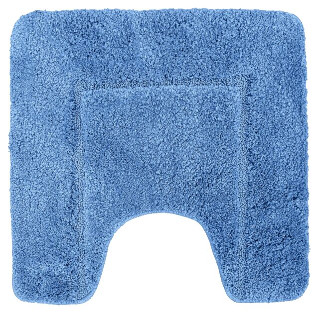 Velosso Mayfair Microfibre Cashmere Feel Bathmat - Antislip in Blue - image 1