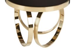 Orsina Elegant Design Round Coffee Table, Durable Decorative Coffee Table, Sturdy Modern Round Coffee Table in Gold - thumbnail 4