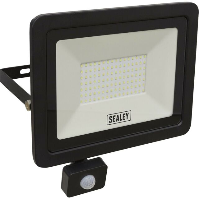Loops Extra Slim Floodlight with PIR Sensor - 100W SMD LED - IP65 Rated - 8500 Lumens - image 1