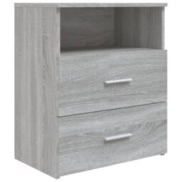 Berkfield Home Bed Cabinet Grey Sonoma 50x32x60 cm - Size: 50 x 32 x 60 cm - thumbnail 2