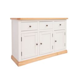 Cabinet Bits Trevi Off-White 3 Drawer 3 Door Sideboard Brass Knob - thumbnail 2