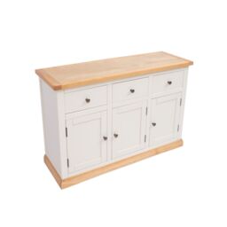 Cabinet Bits Trevi Off-White 3 Drawer 3 Door Sideboard Brass Knob - thumbnail 3