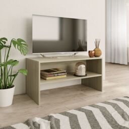 Berkfield Home TV Cabinet Sonoma Oak 80x40x40 cm Engineered Wood in Brown - Size: 80 x 40 x 40 cm - thumbnail 1
