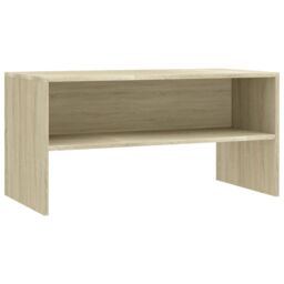 Berkfield Home TV Cabinet Sonoma Oak 80x40x40 cm Engineered Wood in Brown - Size: 80 x 40 x 40 cm - thumbnail 2