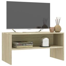 Berkfield Home TV Cabinet Sonoma Oak 80x40x40 cm Engineered Wood in Brown - Size: 80 x 40 x 40 cm - thumbnail 3