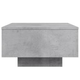 Berkfield Home Coffee Table with LED Lights Concrete Grey 55x55x31 cm - Size: 55 x 55 x 31 cm - thumbnail 7