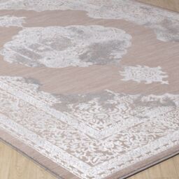 Livabliss Lustro-Vintage Beige Grey Off-White Traditional Boho Living Dining Bedroom Rug - Size: 120 cm x 170 cm - thumbnail 6