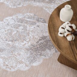 Livabliss Lustro-Vintage Beige Grey Off-White Traditional Boho Living Dining Bedroom Rug - Size: 120 cm x 170 cm - thumbnail 7