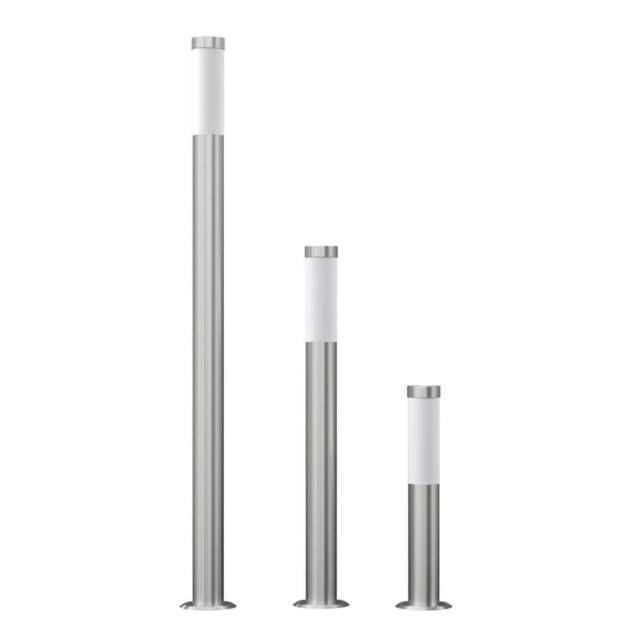 Berkfield Home Garden Lamp Set 3-piece Waterproof Stainless Steel in Silver - image 1