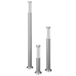Berkfield Home Garden Lamp Set 3-piece Waterproof Stainless Steel in Silver - thumbnail 2