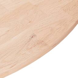Berkfield Home Round Table Top ??70x1.5 cm Solid Wood Oak in Light Tan - Size: 70x1.5 cm - thumbnail 1