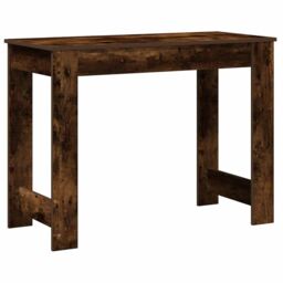 Berkfield Home Desk Smoked Oak 100x45x75 cm Engineered Wood in Brown - Size: 100 x 45 x 75 cm - thumbnail 7
