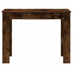Berkfield Home Desk Smoked Oak 100x45x75 cm Engineered Wood in Brown - Size: 100 x 45 x 75 cm - thumbnail 4