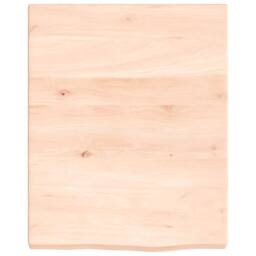 Berkfield Home Wall Shelf 40x50x(2-4) cm Untreated Solid Wood Oak in Light Tan - thumbnail 3