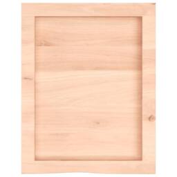Berkfield Home Wall Shelf 40x50x(2-4) cm Untreated Solid Wood Oak in Light Tan - thumbnail 4