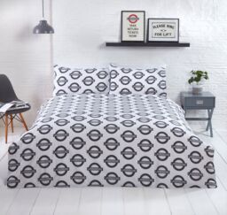 Rapport Home Platform Polycotton Duvet Cover Set With Pillowcase in Dark Grey - Size: Single - thumbnail 4