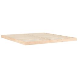Berkfield Home Bed Frame without Mattress 180x200 cm Super King Solid Wood Pine in Brown - thumbnail 4
