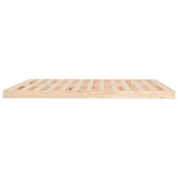 Berkfield Home Bed Frame without Mattress 180x200 cm Super King Solid Wood Pine in Brown - thumbnail 6