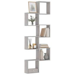 Berkfield Home Wall Cube Shelves 6 pcs Grey Sonoma 30x15x30 cm - Size: 30 x 15 x 30 cm - thumbnail 2