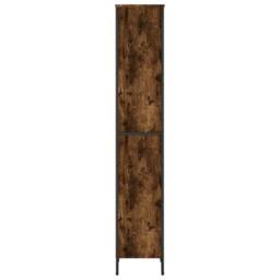 Berkfield Home Modern Bookcase Smoked Oak 50x31x169 cm Engineered Wood in Brown - Size: 50 x 31 x 169 cm - thumbnail 5