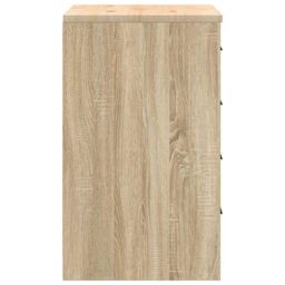 Berkfield Home Garage Storage Cabinet Sonoma Oak 60x51x85 cm Solid Wood Pine in Brown - Size: 60 x 51 x 85 cm - thumbnail 7