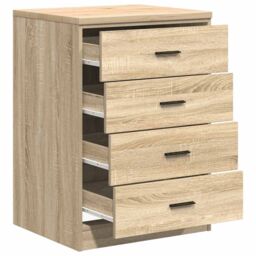 Berkfield Home Garage Storage Cabinet Sonoma Oak 60x51x85 cm Solid Wood Pine in Brown - Size: 60 x 51 x 85 cm - thumbnail 5