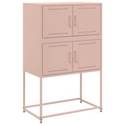 Berkfield Home Sideboard Pink 68.5x38.5x107 cm Steel - thumbnail 2